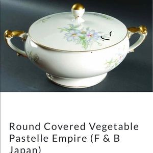 Round Covered Vegetable Pastelle Empire (F&B)Japan